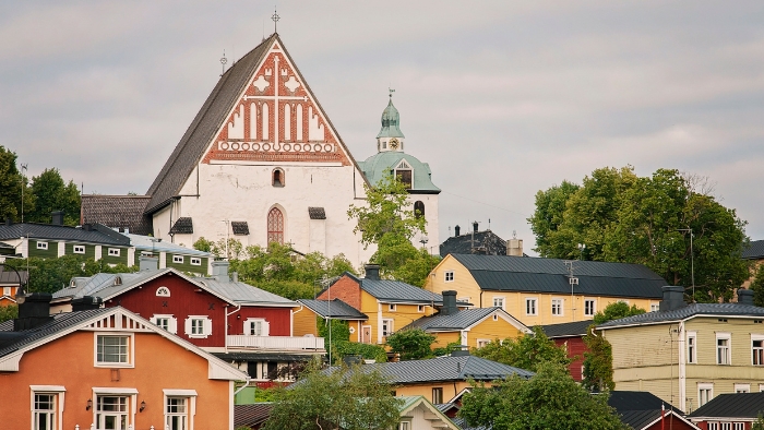 Domkyrkan och kyrkobacken.