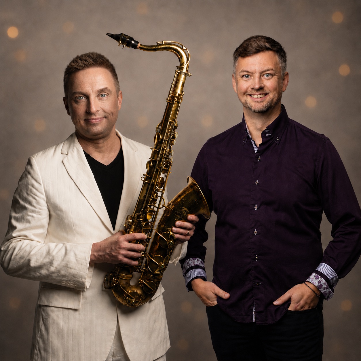Eero Saunamäki, saxofon, och Pete Nikkinen