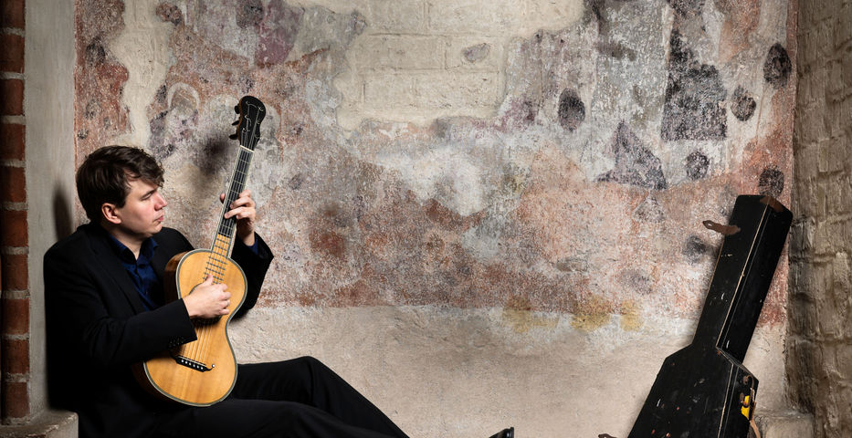 Patrik Kleemola och gitarr