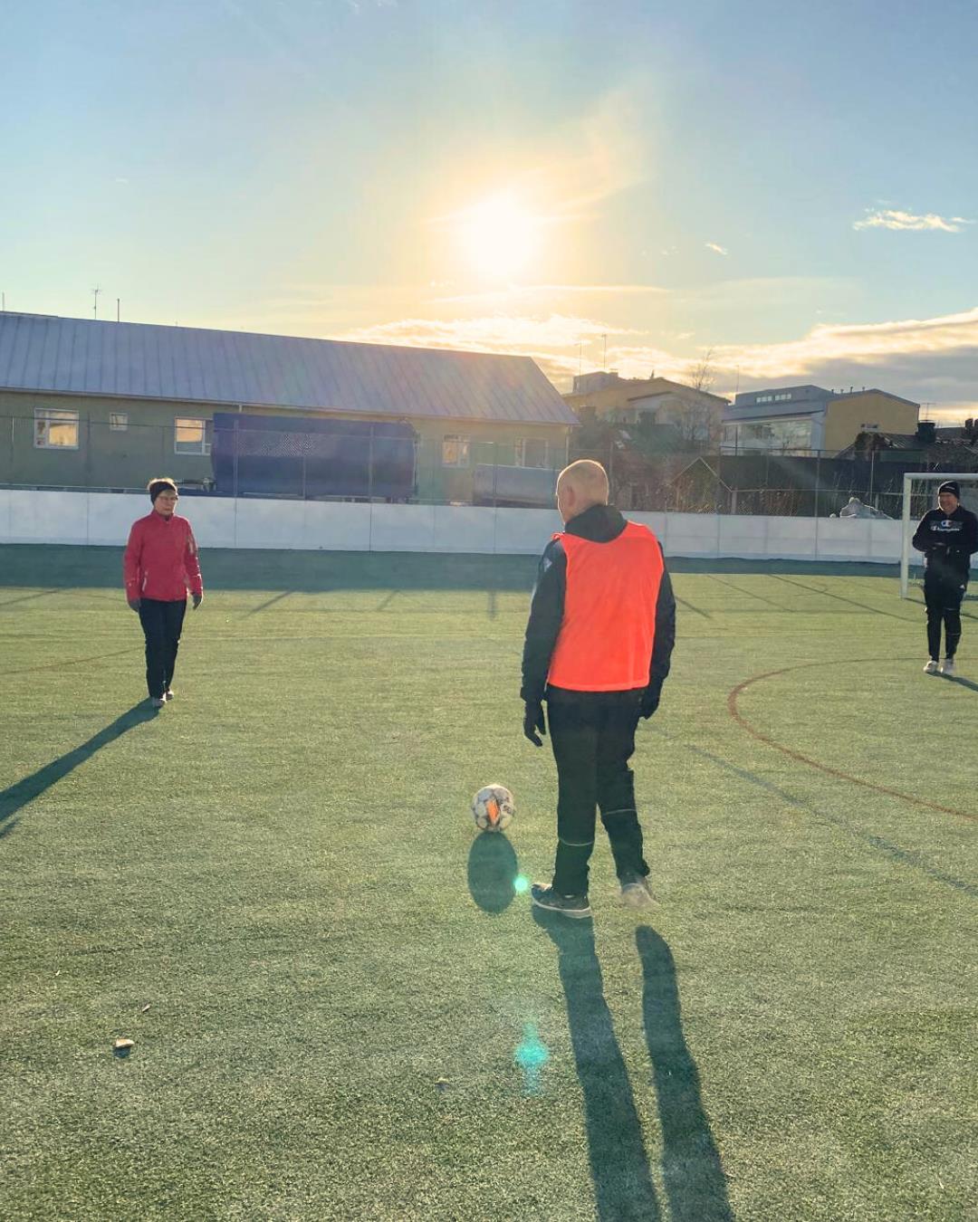 Spelare på fotbollsplanen