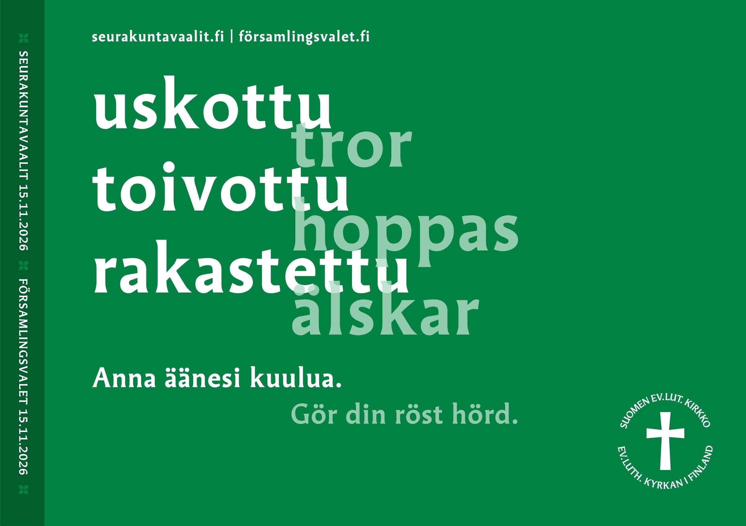 Församlingsvalet 2026 poster.