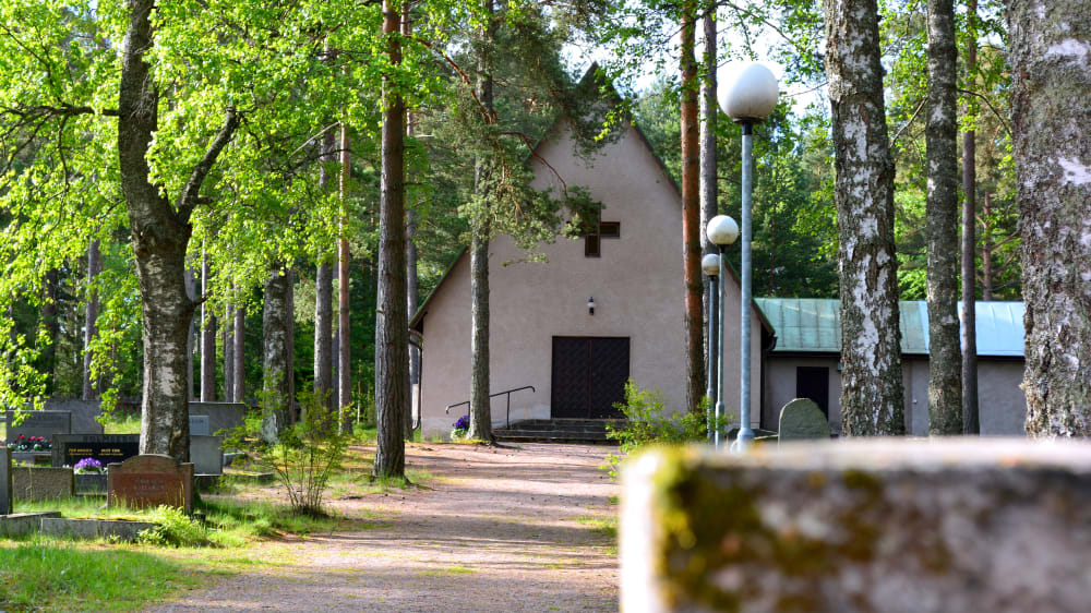 Bild av kapellet på Pellinge.