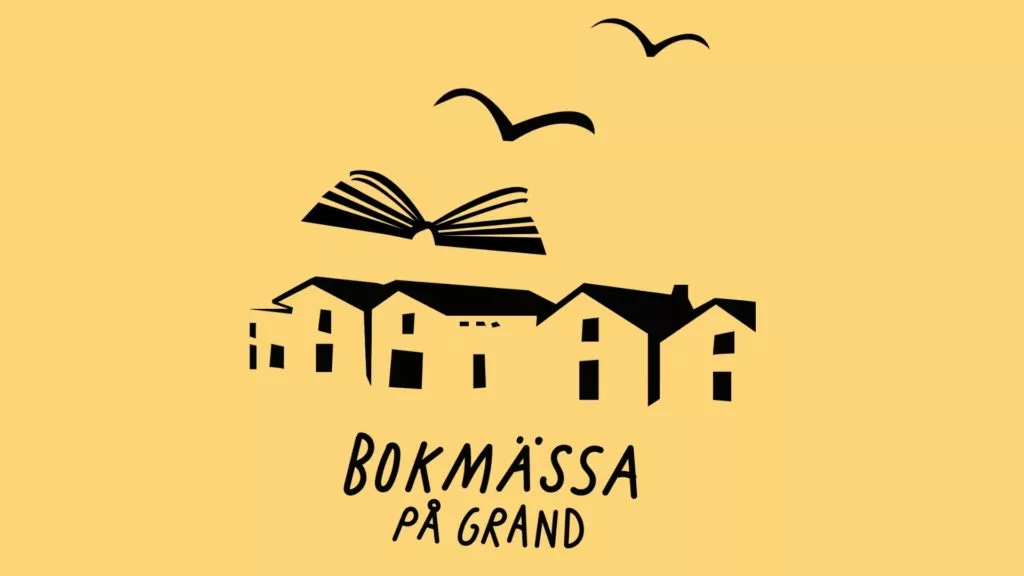 Logotyp med text Bokmässa på Grand.