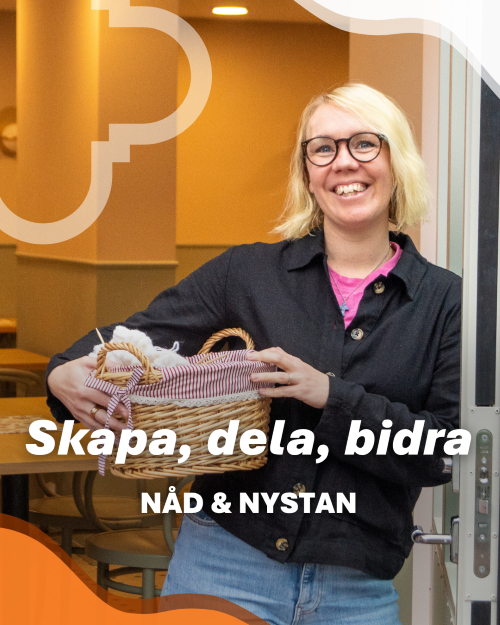 bild på diakon med stickning.