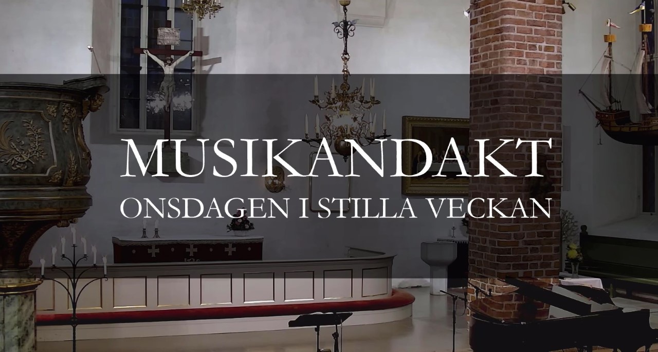 Musikandakt på onsdagen i stilla veckan. Interiör från Borgå domkyrka.