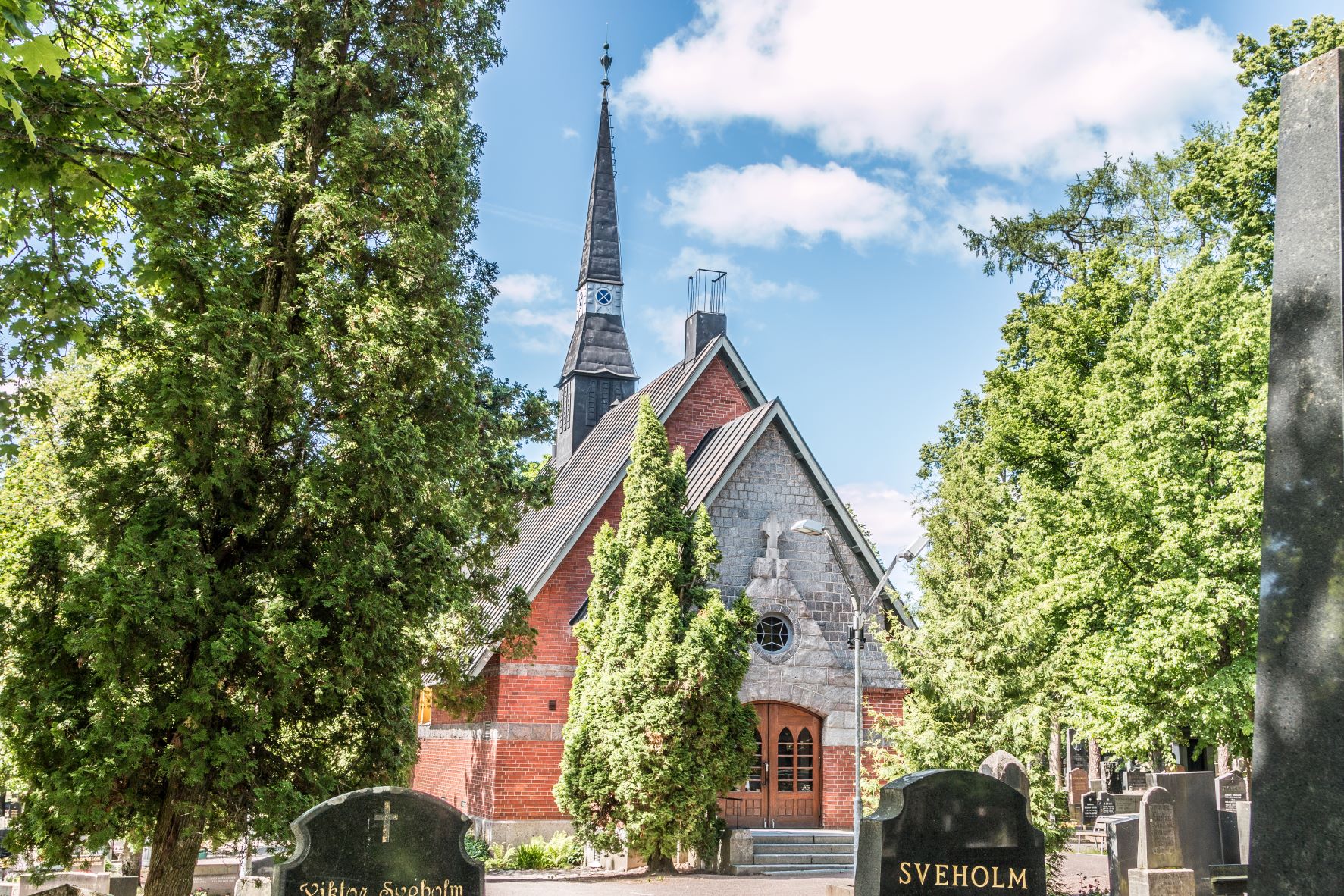 kapellet på gravgården.