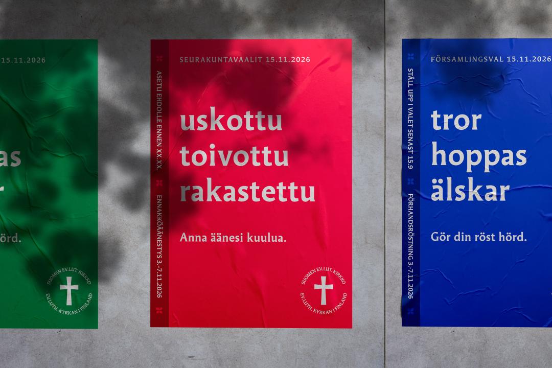 Församlingsvalet poster.
