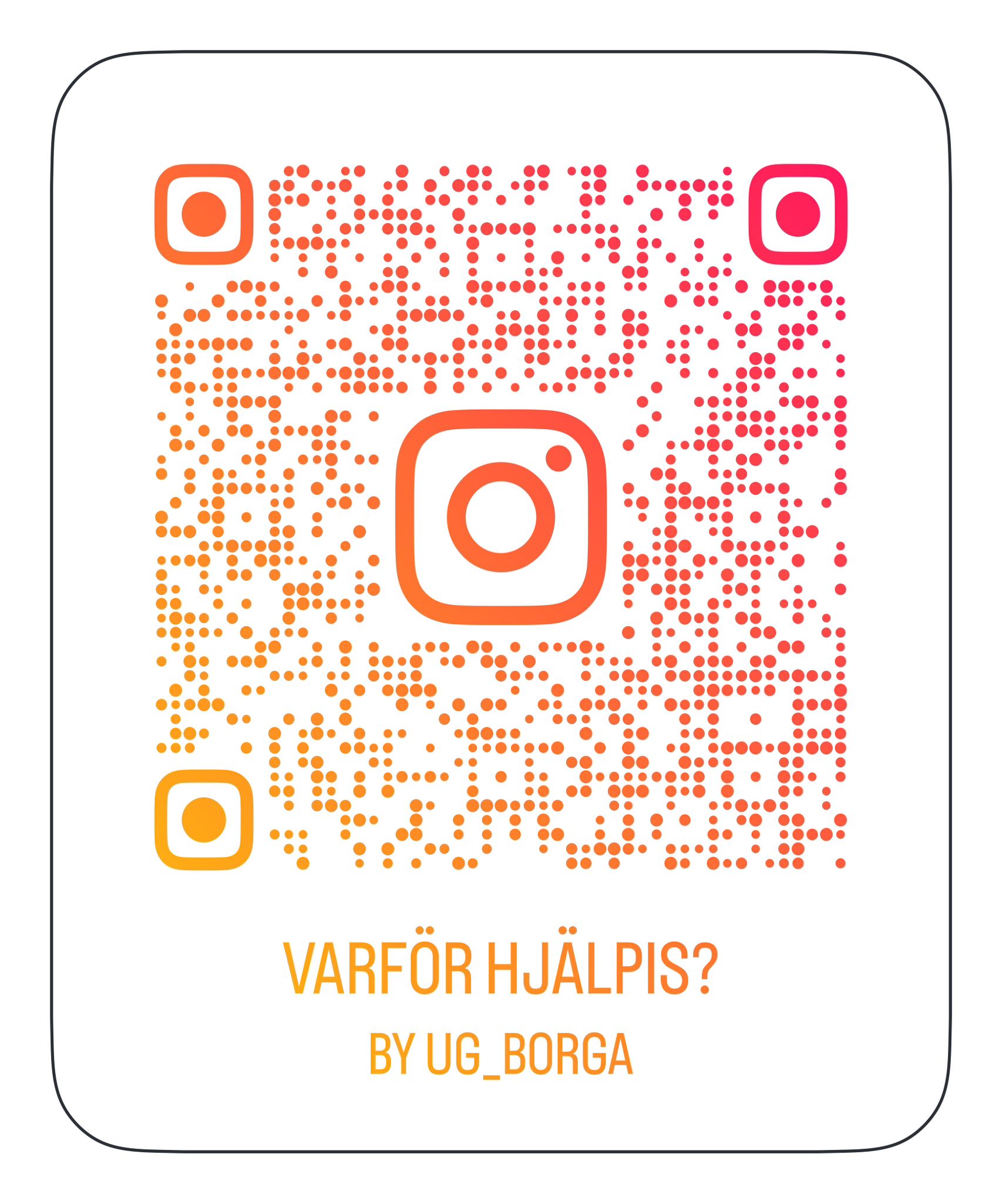 En QR kod till UG:s instagram